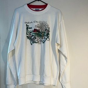 VTG 1999 dead stock volunteer Ashland Ohio winter Christmas sweater